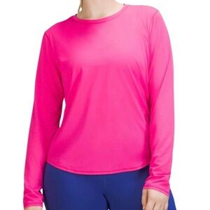 Lululemon High-Neck Running and Training Long Sleeve Shirt Sonic Pink